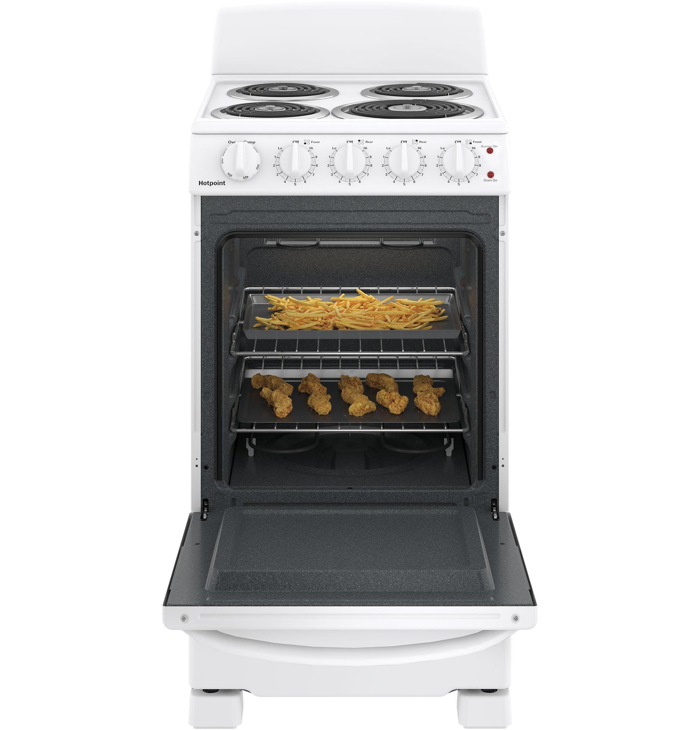 Hotpoint® ENERGY STAR® 20" Electric Free-Standing Front-Control Electric Range