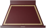 Nostalgie 40 Inch Burgundy Wall Mount Convertible Range Hood