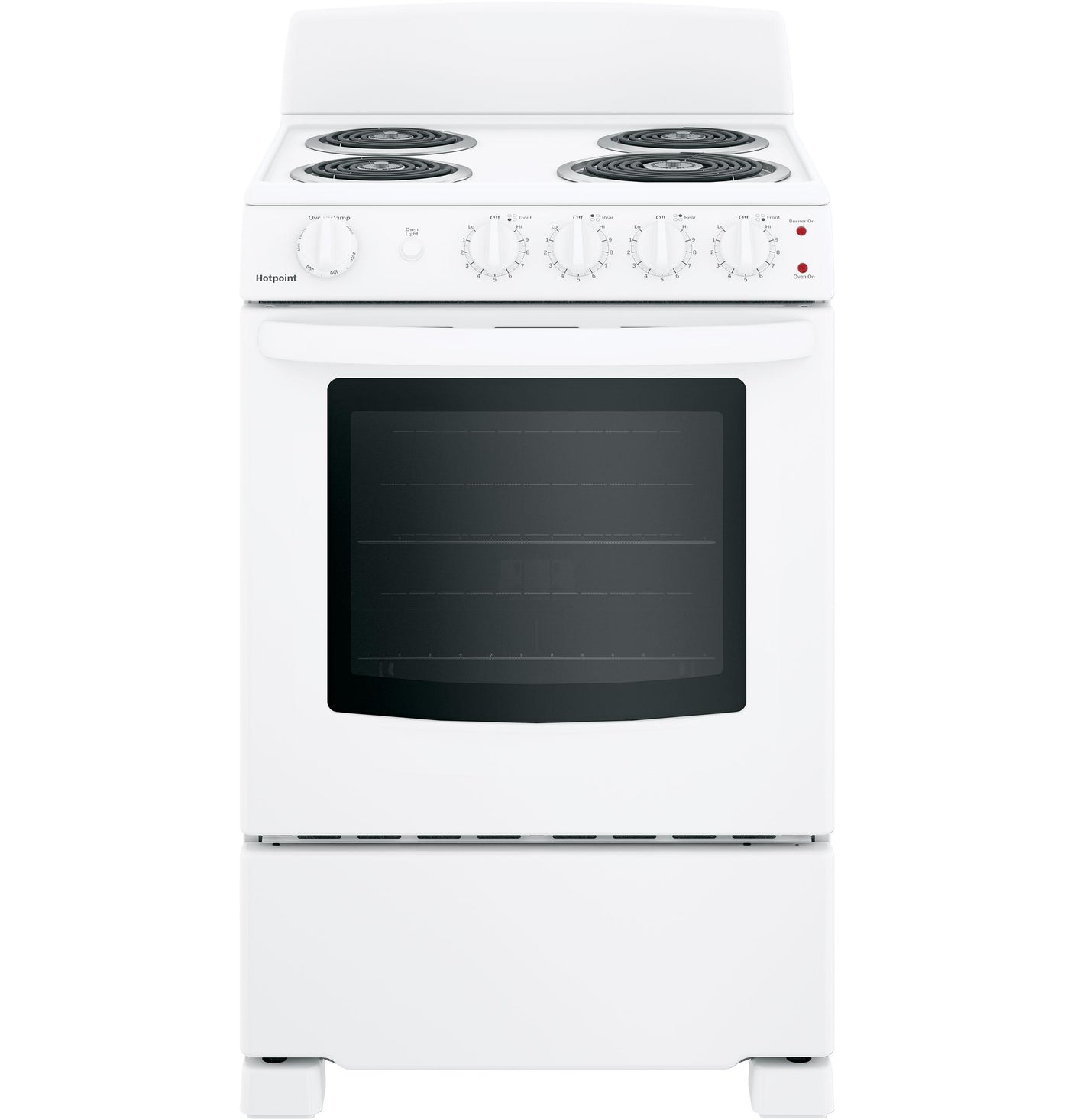 Hotpoint® ENERGY STAR® 24" Electric Free-Standing Front-Control Range