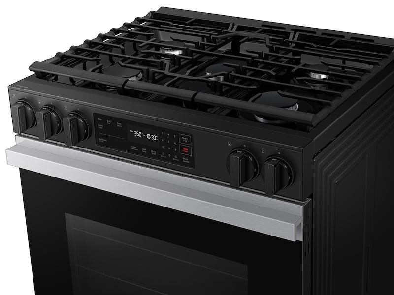 Bespoke 6.0 cu. ft. Smart Slide-In Gas Range with Precision Knobs in Stainless Steel