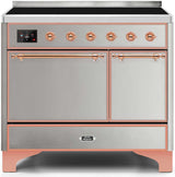 Majestic II 40 Inch Electric Freestanding Range in Stainless Steel with Copper Trim