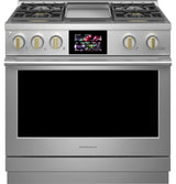 Monogram 36" Dual-Fuel Professional Range with 4 Burners and Griddle