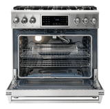 Thor Kitchen 36-inch Tilt Panel Gas Range - Professional - Model Trg3601