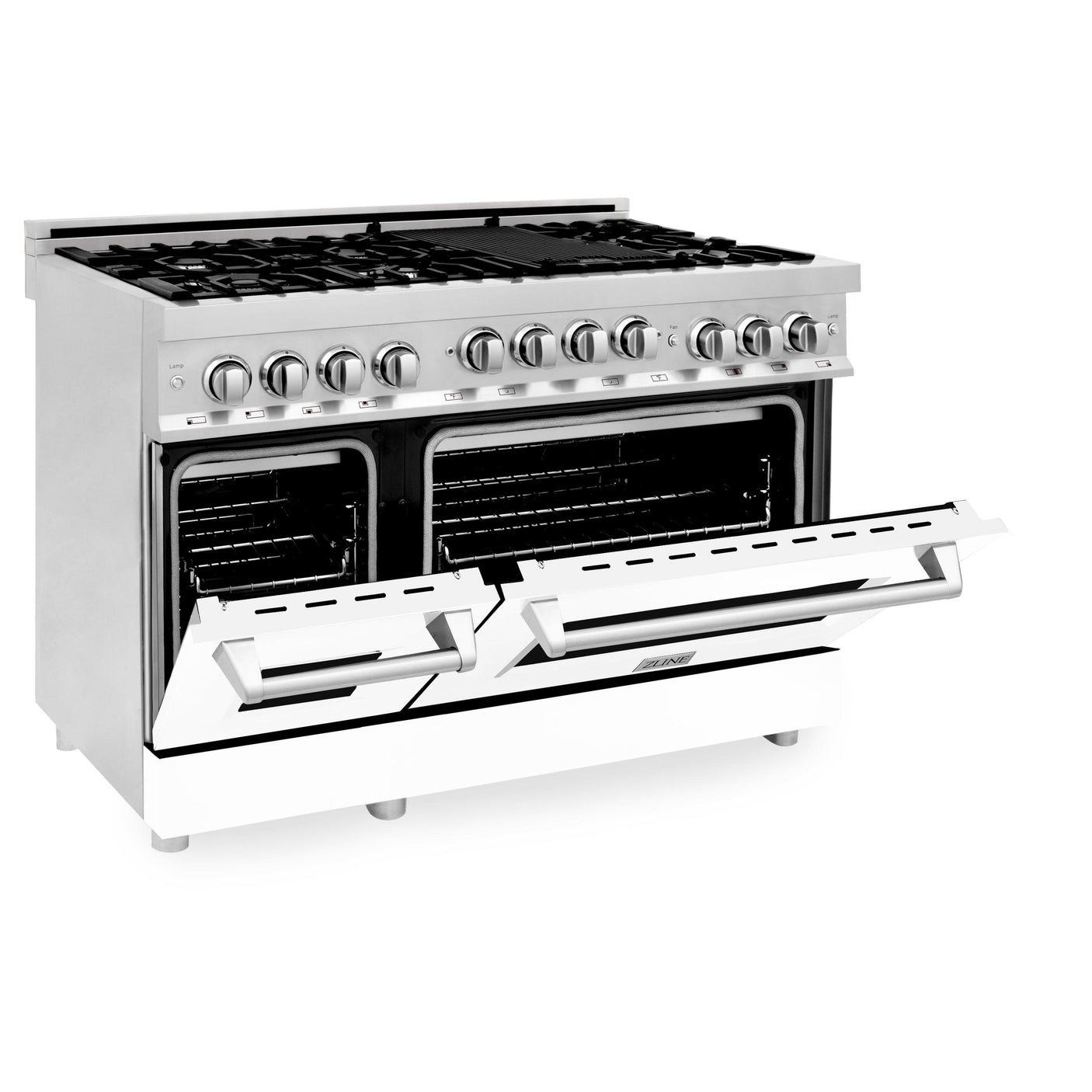 ZLINE 48" 6.0 cu. ft. Range with Gas Stove and Gas Oven in Stainless Steel (RG48) [Color: Stainless Steel]