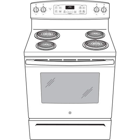 GE® ENERGY STAR® 30" Free-Standing Self-Clean Electric Range