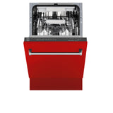 ZLINE 18" Tallac Series 3rd Rack Top Control Dishwasher with Traditional Handle, 51dBa [Color: Red Matte]