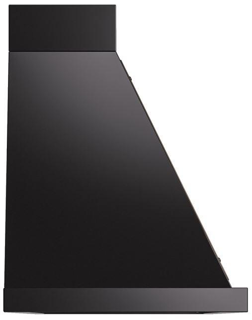 Nostalgie 60 Inch Glossy Black Wall Mount Convertible Range Hood