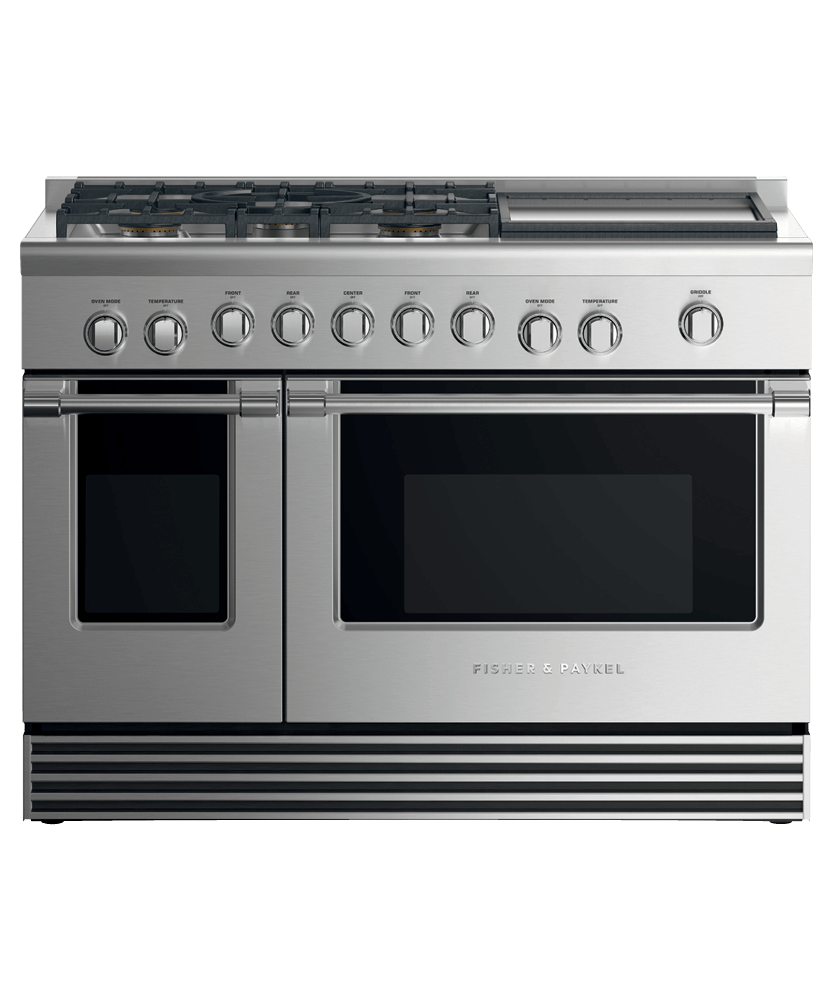 Dual Fuel Range, 48", 5 Burners with Griddle