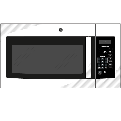 GE® 1.6 Cu. Ft. Over-the-Range Microwave Oven