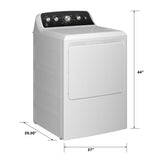 GE® 7.2 cu. ft. Capacity Electric&#x00A0;Dryer with Up To 120 ft. Venting&#x00A0;and&#x00A0;Extended Tumble