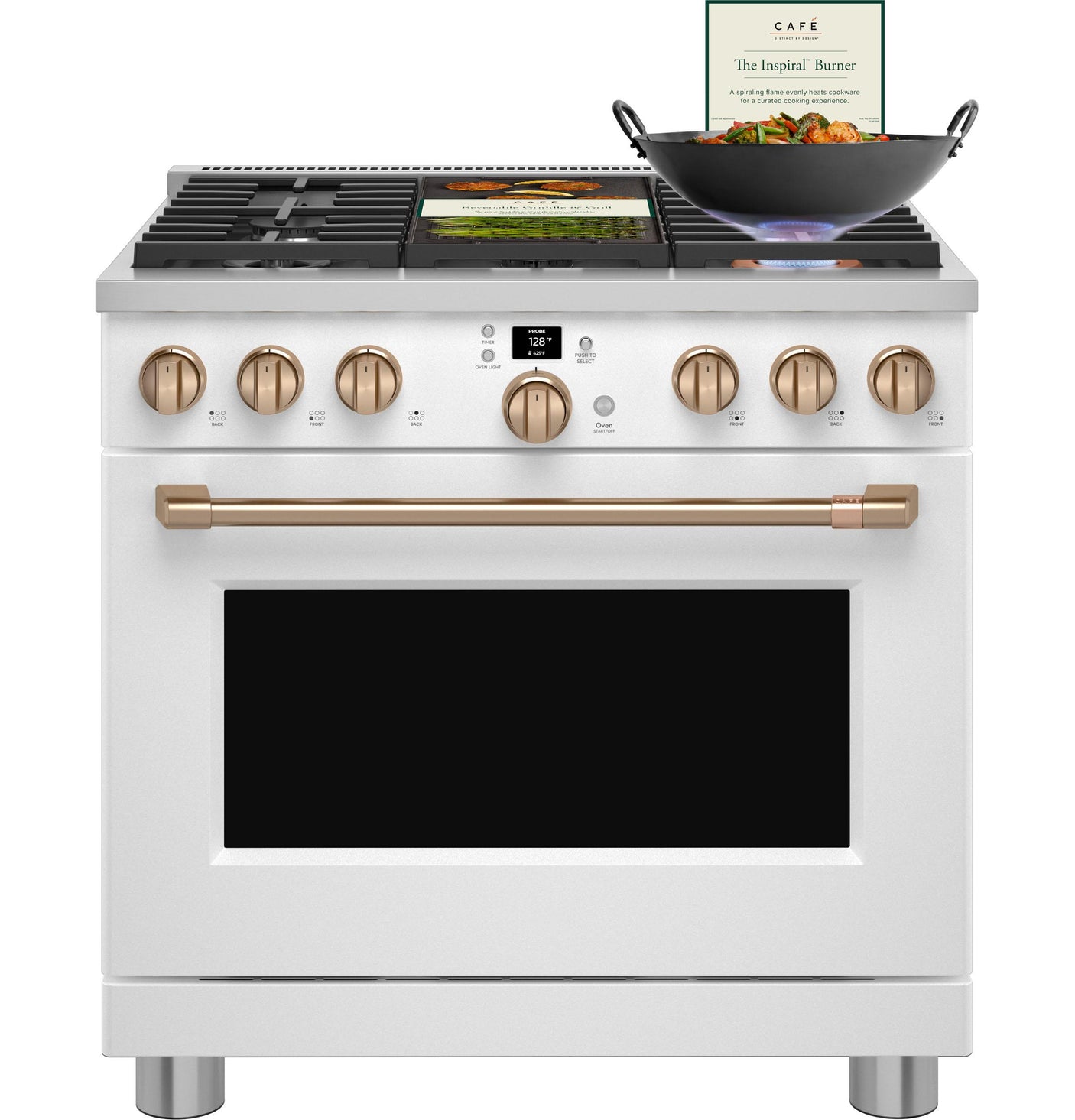 Café™ 36" Smart All-Gas Commercial-Style Range with 6 Burners (Natural Gas)