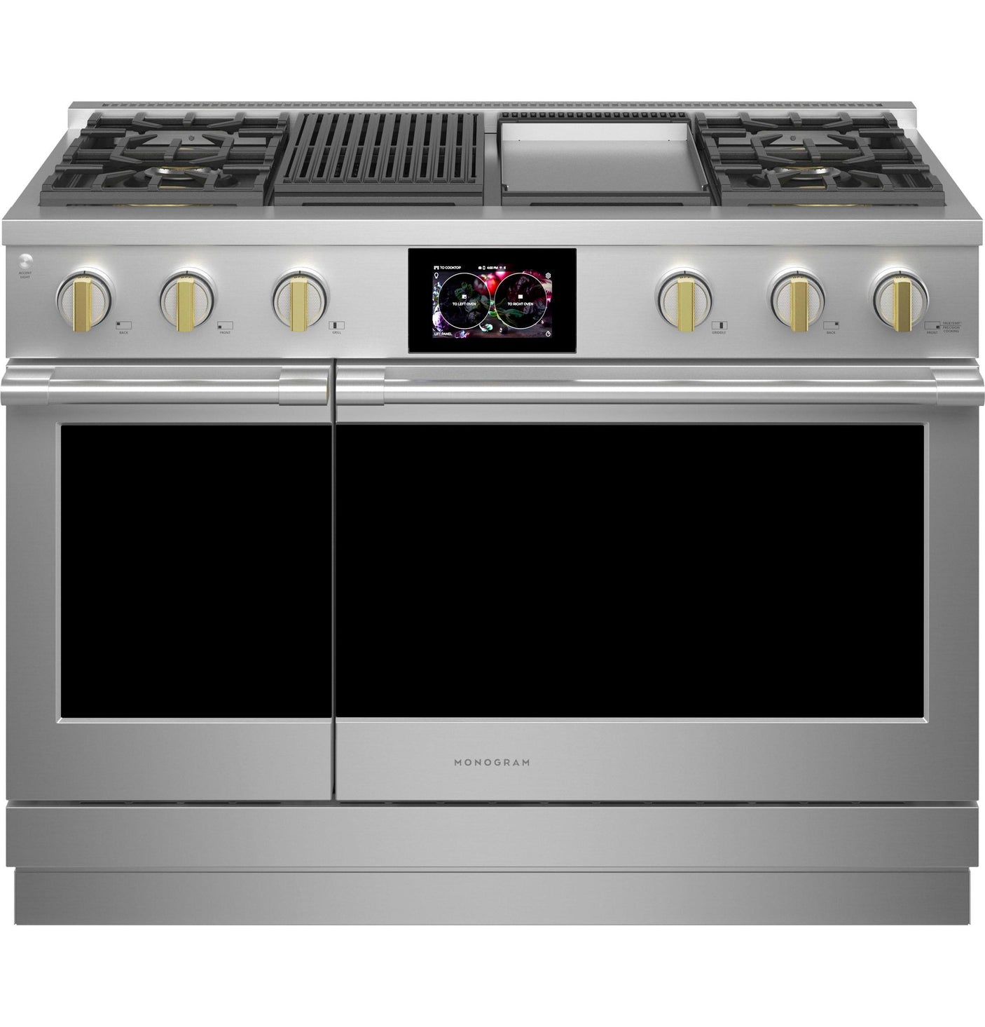 Monogram 48" Dual-Fuel Professional Range with 4 Burners, Grill, and Griddle