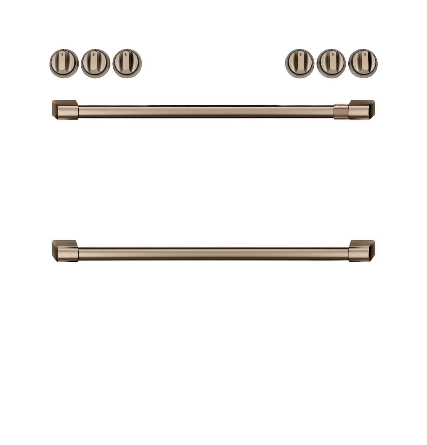 Café™ Front Control Electric Knobs and Handles - Brushed Bronze