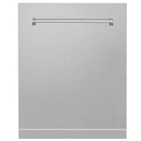 ZLINE 24" Monument Dishwasher Panel with Traditional Handle and Color Options (DPMT-24) [Color: DuraSnow Stainless Steel]