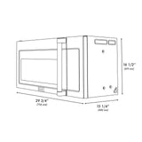 ZLINE 30 in. Over the Range Convection Microwave Oven with Traditional Handle and Color Options (MWO-OTR-H) [Color: DuraSnow Stainless Steel]