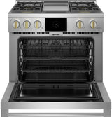 Monogram 36" Dual-Fuel Professional Range with 4 Burners and Griddle