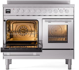 Professional Plus II 40 Inch Electric Freestanding Range in Stainless Steel with Trim