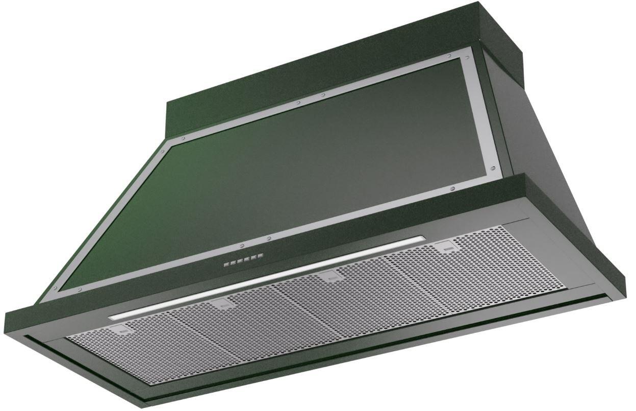 Nostalgie 48 Inch Emerald Green Wall Mount Convertible Range Hood