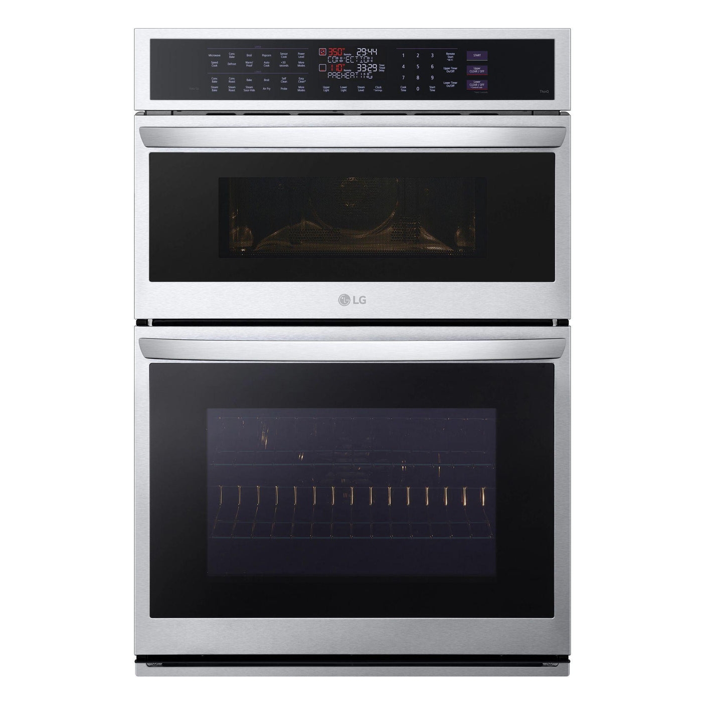 1.7/4.7 cu. ft. Smart Combination Wall Oven with InstaView®, True Convection, Air Fry, and Steam Sous Vide