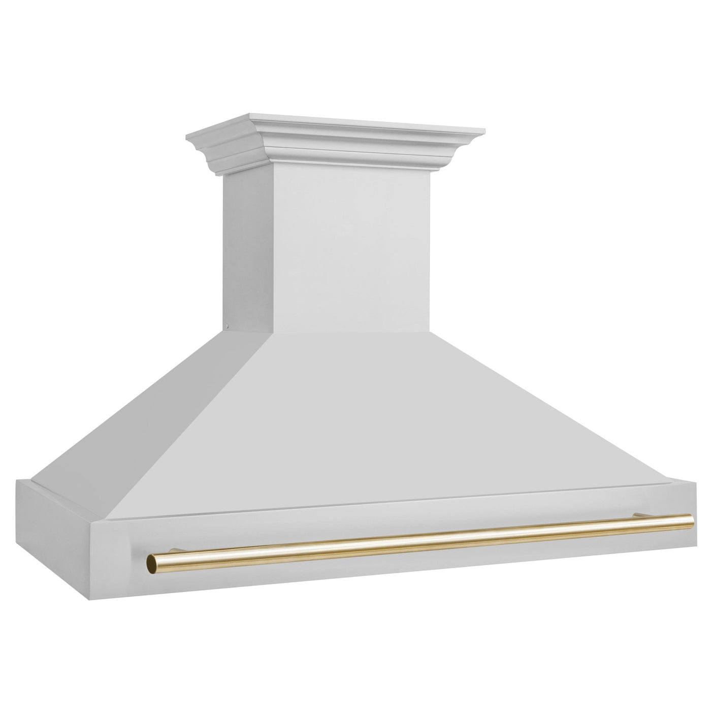 ZLINE 48 in. Autograph Edition Stainless Steel Range Hood with Stainless Steel Shell and Accented Handle (8654STZ-48) [Color: Gold]