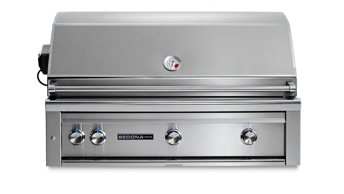 42" Built In Sedona Grill w/Rotisserie - 1 ProSear/2 SS Tube Burners