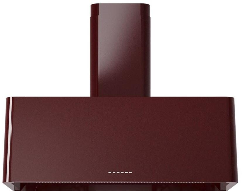 Nostalgie 36 Inch Burgundy Wall Mount Convertible Range Hood