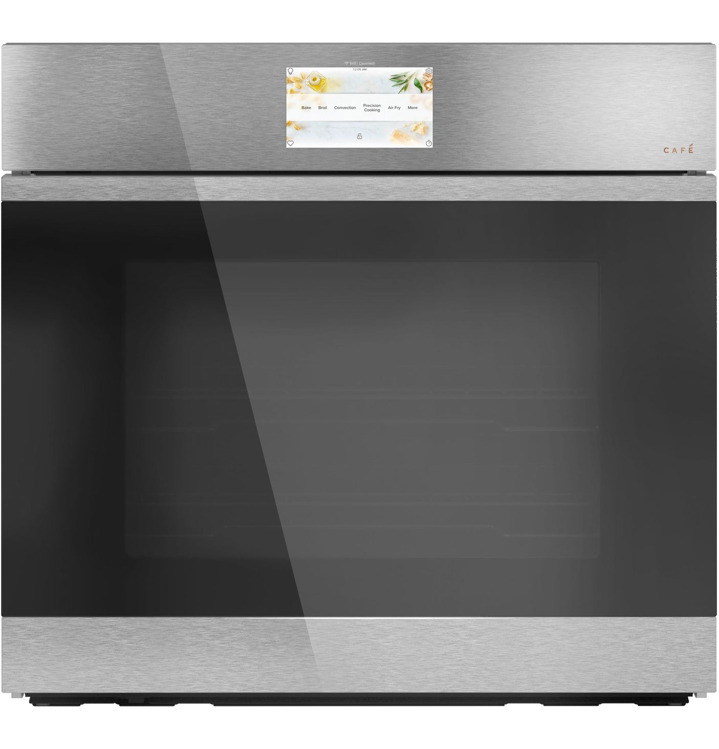 Café™ 30" Smart Built-In Convection Single Wall Oven in Platinum Glass