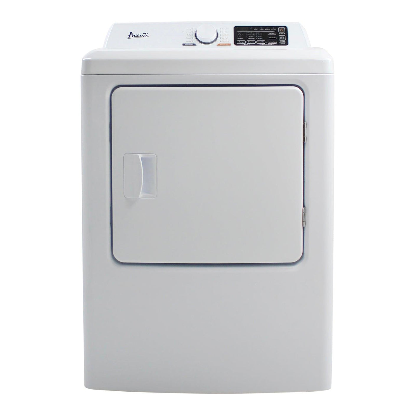 Avanti Front Load Electric Clothes Dryer, 6.7 cu. ft. Capacity - White / 6.7 cu. ft.