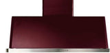 Majestic 48 Inch Burgundy Wall Mount Convertible Range Hood