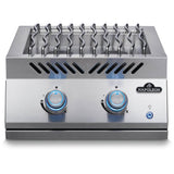 Built-in 700 Series Dual Range Top Burner with Stainless Steel Cover , Natural Gas, Stainless Steel