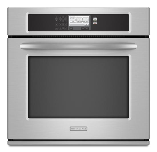 Stainless Steel KitchenAid® 30-Inch Steam-Assist Single Wall Oven, Architect® Series II