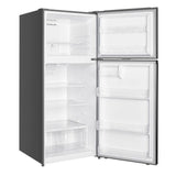 Woods 18.0 cu. ft. Top Mount Frost-Free Fridge in Stainless Steel Look