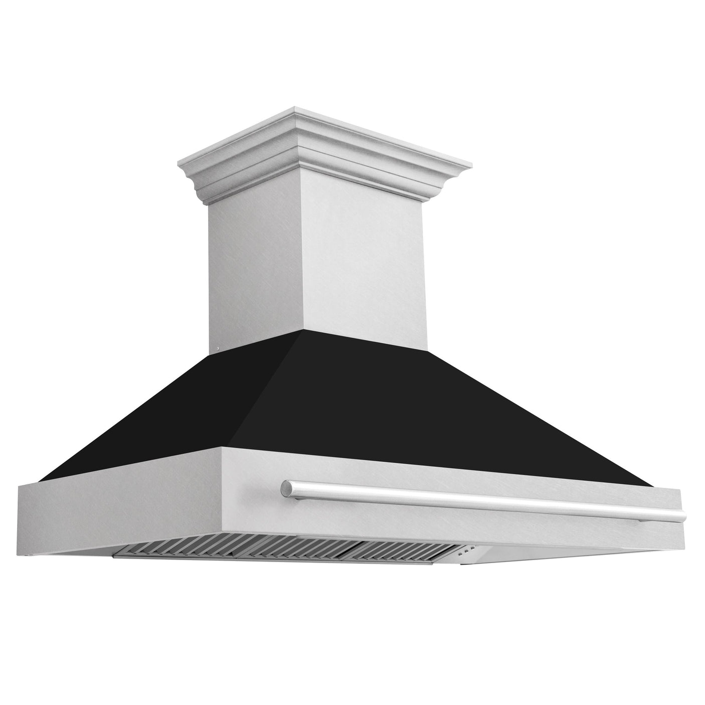 ZLINE 48 in. DuraSnow Stainless Steel Range Hood with Colored Shell Options (8654SNX-48) [Color: Black Matte]