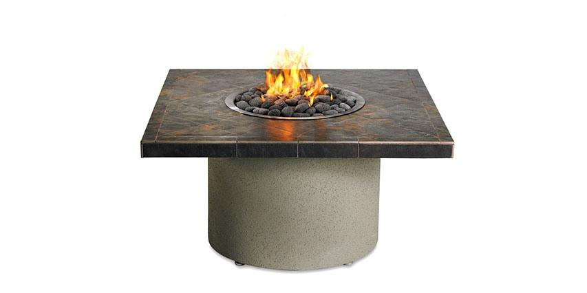 44" Square Ice N' Fire Pit, Falcon Gray (LFPS-G)