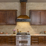 ZLINE Designer Wooden Wall Mount Range Hood in Antigua and Walnut - Includes Motor (393AR)