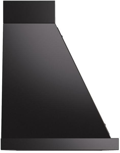 Nostalgie 40 Inch Glossy Black Wall Mount Convertible Range Hood