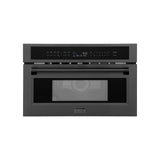 ZLINE 30 in. Microwave Oven in Black Stainless Steel with Traditional Handle (MWO-30-BS)