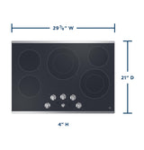 GE® 30" Built-In knob Control Electric Cooktop