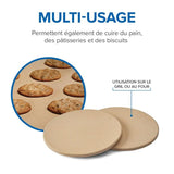 10 Inch Personal Sized Pizza/Baking Stone Set and Baking Stone Set