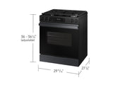 Bespoke 6.0 cu. ft. Smart Slide-In Gas Range with Precision Knobs in Matte Black Steel