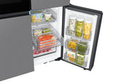 Bespoke Counter Depth 4-Door Flex™ Refrigerator (23 cu. ft.) with Beverage Zone™ and Auto Open Door in Stainless Steel