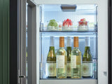 Bespoke Counter Depth 4-Door Flex™ Refrigerator (23 cu. ft.) with Beverage Zone™ and Auto Open Door in Stainless Steel