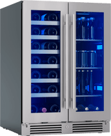 Presrv Wine & Bev Cooler, 24in UC, SS+Gls, Fr Dr