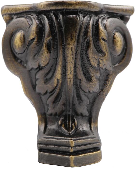 Single Decorative Bronze (Burnt Brass) Scroll Claw Leg