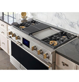 Monogram 48" Dual-Fuel Professional Range with 4 Burners, Grill, and Griddle