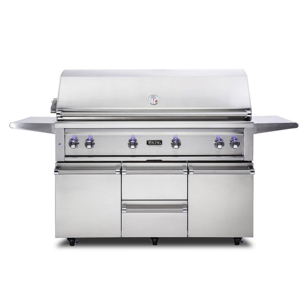 54"W. Freestanding Grill with ProSear Burner and Rotisserie - VQGFS5541