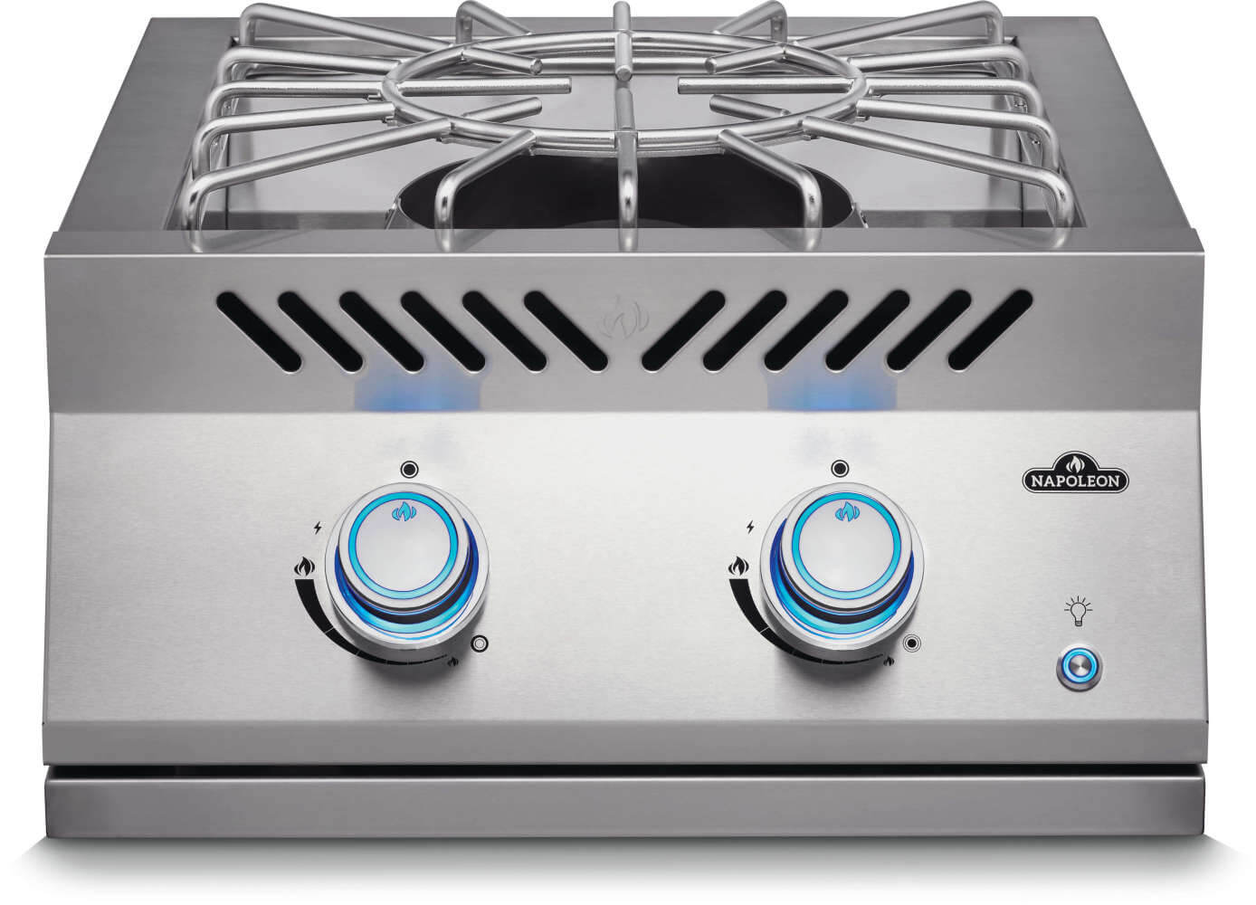 Built-in 700 Series Power Burner with Stainless Steel Cover , Natural Gas, Stainless Steel