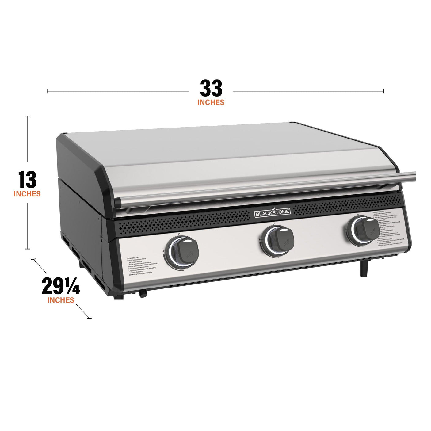 28" Drop-in Griddle with Hood (Natural Gas)