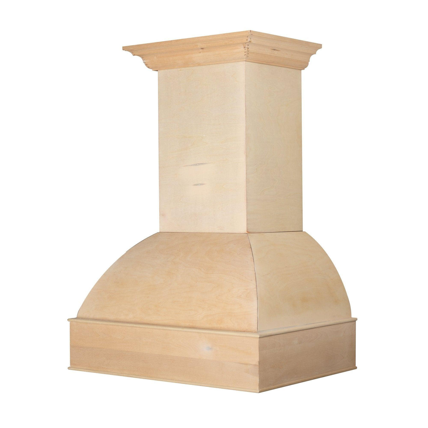 ZLINE Unfinished Wooden Wall Mount Range Hood - Includes Remote Blower 400/700CFM Options(369UF-RD/RS)