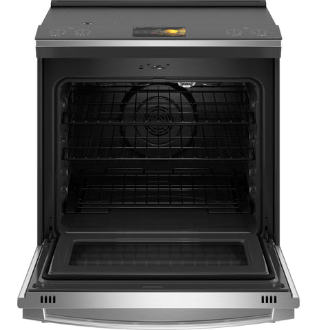 GE Profile™ 30" Smart Slide-In Front-Control Induction Fingerprint Resistant Range with In Oven Camera